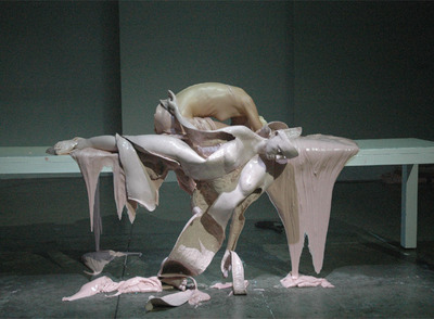 Silvia Costa en  Hey girl!,  de Romeo Castellucci, que se representa en el teatro María Guerrero.