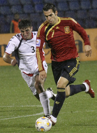 Negredo, ante Armenia.