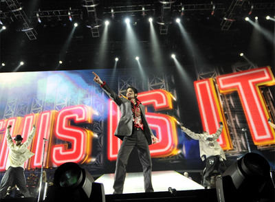 Fotograma de la película  This is it,  de Michael Jackson, cuyo estreno está previsto para el 28 de octubre.