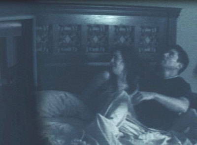 Fotograma de la película  Paranormal activity. 
