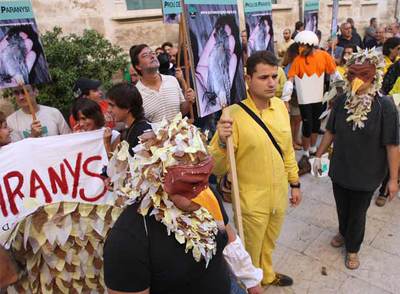 Un grupo de ecologistas denunció el miércoles ante las Cortes la autorización el  parany .