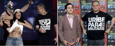 Camisetas con mensaje en los MTV