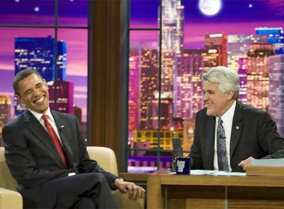 El presidente Barack Obama, durante una entrevista con Jay Leno en su programa de la NBC.