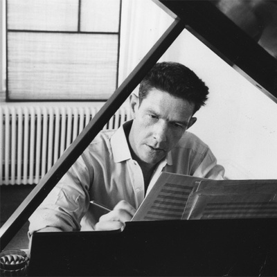 John Cage durante la composición de  Sonatas & Interludes,  en 1947.