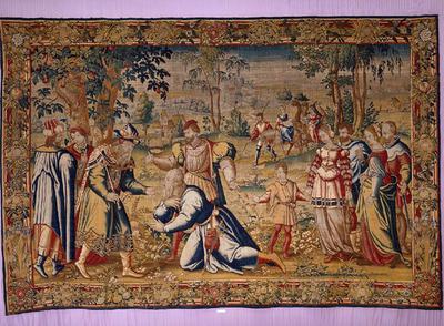  Escena de la vida de Jacob.  Tapiz del siglo XVI. Colección Selgas-Fagalde.