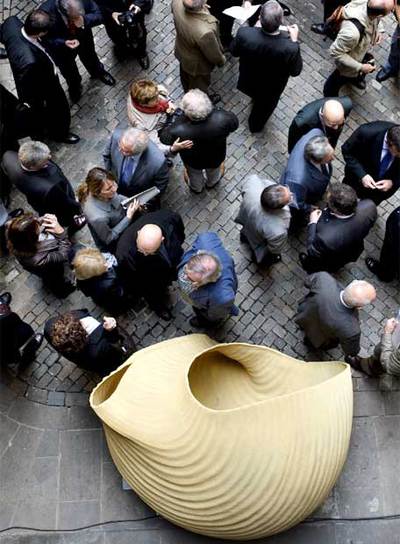 Presentación de la campaña de iluminación de Navidad, con el  galet  como protagonista.
