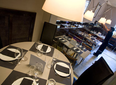 Comedor del restaurante Arzábal, en Madrid.