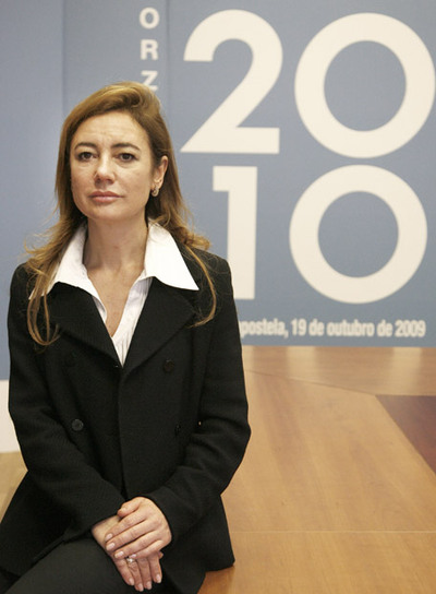 Marta Fernández Currás, el pasado viernes, en la Consellería de Facenda.