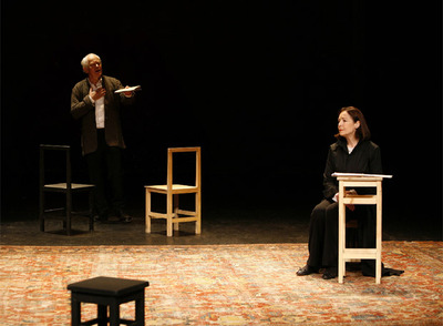 Michael Pennington y Natasha Parry recitando los sonetos de Shakespeare en  Love is my sin. 