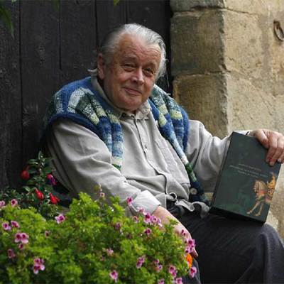 Fritz Vogelgsang, en su casa de Morella, en 2007.