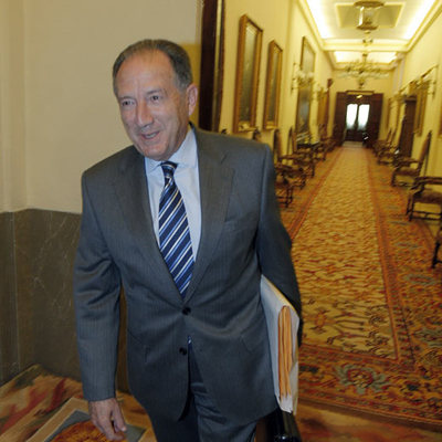 El general Félix Sanz, ayer en el Congreso.