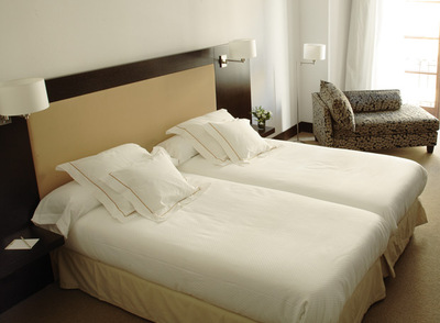 Una de las habitaciones del hotel malagueño Molina Lario