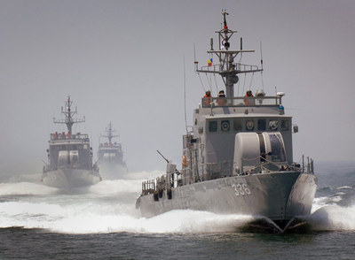 Patrulleras surcoreanas, en una foto sin fechar distribuida ayer por la Armada desde Seúl.