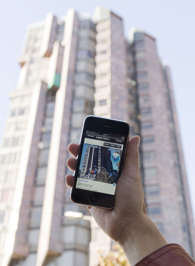 Ejemplo de realidad aumentada en el móvil.