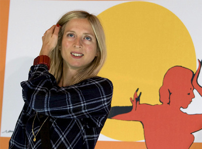 Jessica Hausner, directora de la película   Lourdes,   ganadora del Giraldillo de Oro de Sevilla Festival de Cine Europeo.