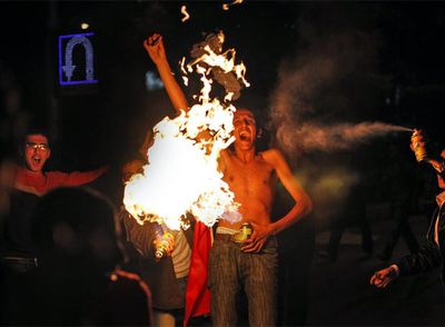 FUEGO PARA CELEBRAR LA VICTORIA DE EGIPTO