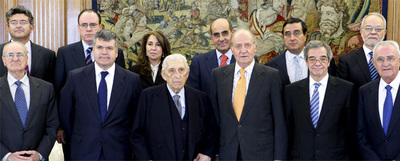 El Rey recibe al patronato de la Fundación Telefónica