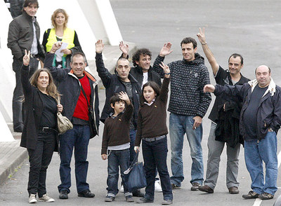 FOTOGALERIA: Llegada al País Vasco