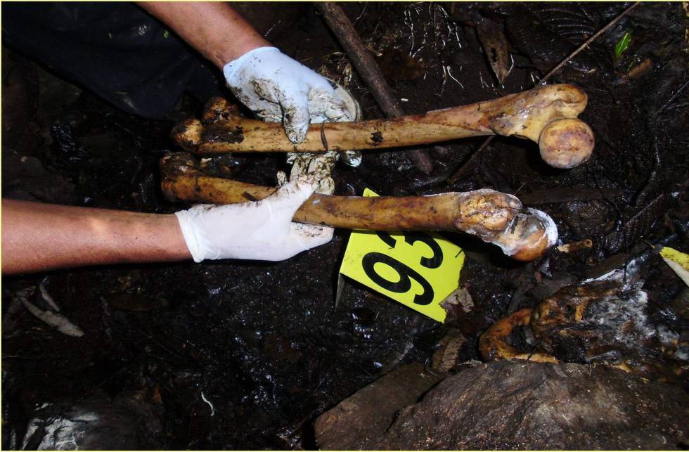 El lugar en el que fueron hallados los restos de los cuerpos.