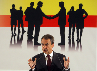 Zapatero, durante su intervención en la conferencia de  The Economist. 
