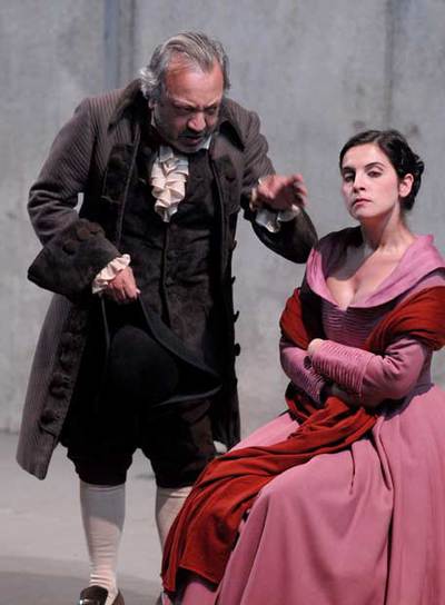 Dos actores de la obra  Trilogía del veraneo.  