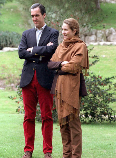 Jaime de Marichalar y la infanta Elena, en una imagen de 1998.