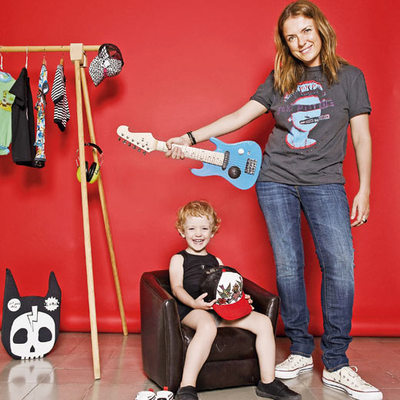 Coni Díaz, propietaria de la tienda Rock 01 Baby, y su hija Valentina Rossetti Díaz