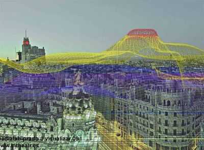  In the air,  uno de los proyectos que trata de  visualizar  los datos relativos a la contaminación de Madrid.