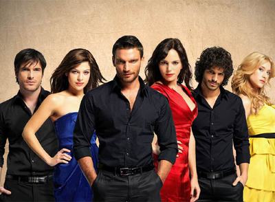 Los actores principales de  Valientes,  la nueva serie que prepara Cuatro.