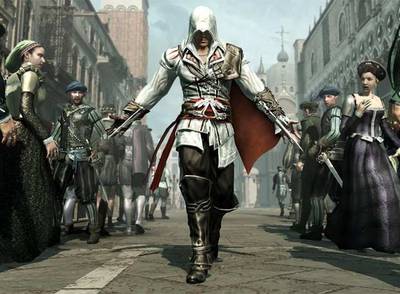 Imagen del videojuego de acción  Assassin's Creed 2 , de la compañía francesa Ubisoft.