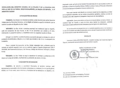 El director de la policía autoriza la salida