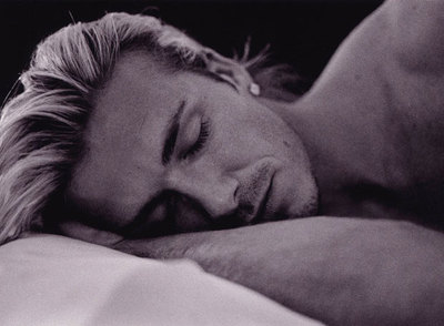  Imagen de   David  (2004), vídeo de Sam Taylor-Wood, en la exposición  Lágrimas de Eros .