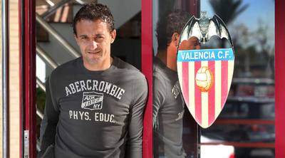 César, en las instalaciones del Valencia.