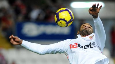 Kanouté, en una acción del partido.