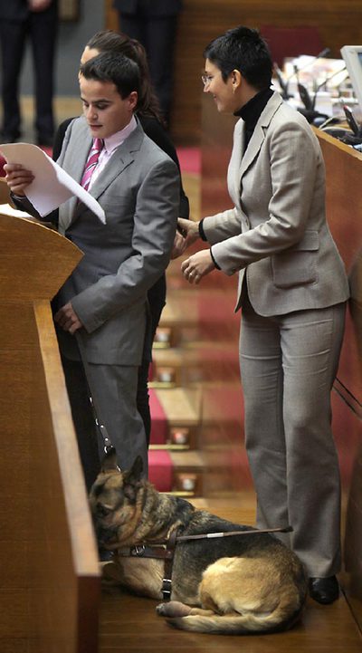 Parlamento en Braille