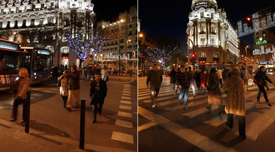 El mejor y el peor cruce, en la Gran Vía