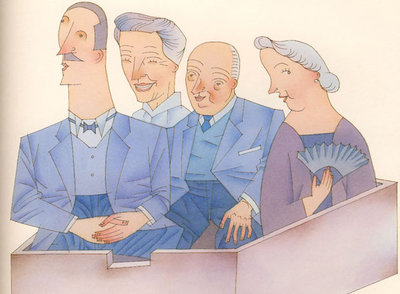 Dibujo de Miguel Calatayud, premio Nacional de Ilustración 2009, para  Libro de las M'Alicias  (Kalandraka).