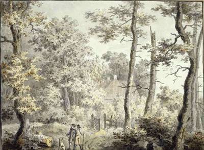  Casa de campo en el bosque  (1797), de Caspar David Friedrich, se exhibe en la Fundación Juan March (procedente de la galería Hans de Hamburgo).