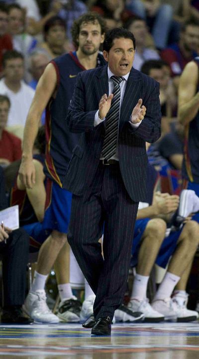 Xavi Pascual en un partido de  play off  de la temporada pasada.