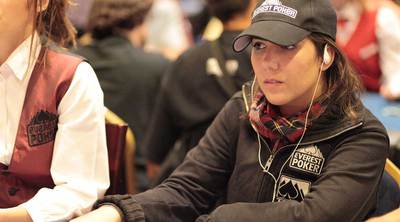 La jugadora de póker May Maceiras, durante una partida.