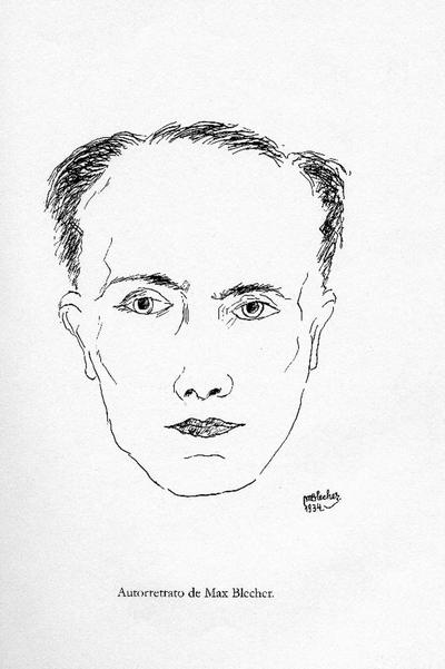 Un autorretrato de Max Blecher.