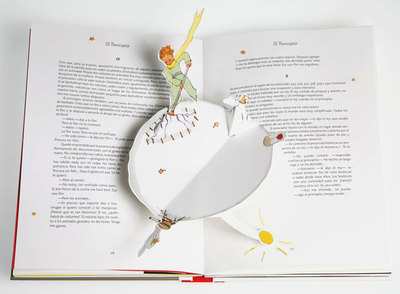  El principito. Con ilustraciones desplegables , de Antoine de Saint-Exupéry.