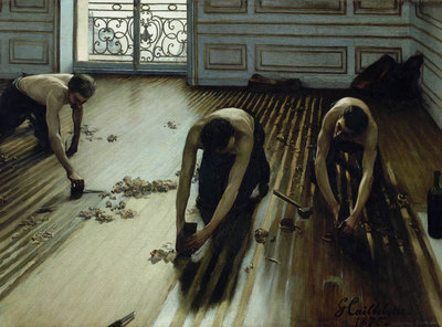  Los acuchilladores de parquet,   de Caillebotte, una de las joyas de la muestra. 