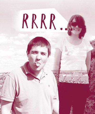 Germán R. Blanco y Marta Botas en un  collage  realizado por esta última.