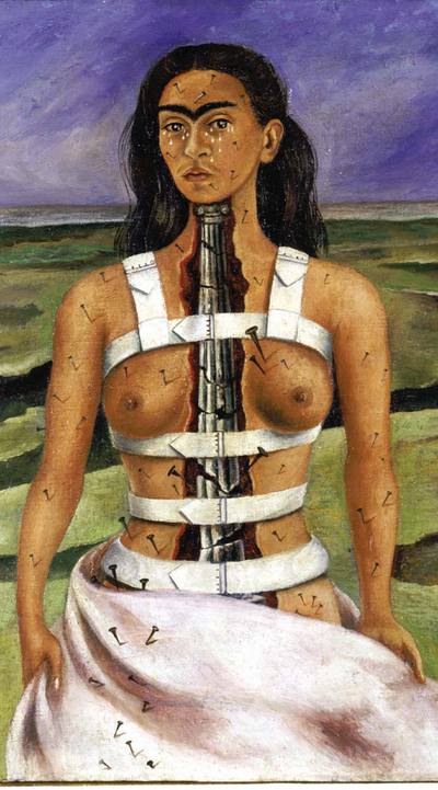  La columna rota,  de Frida Kahlo, un autorretrato de 1944.