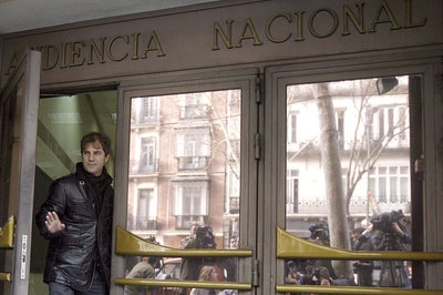 El armador del atunero  Alakrana , Kepa Etxebarria, a su llegada a la Audiencia Nacional para testificar.