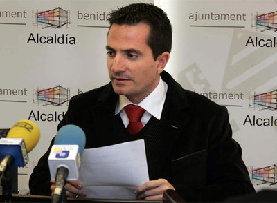 El concejal de Benidorm José Bañuls, que ayer ejerció de alcalde en funciones.