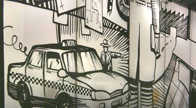 Ilustraciones de Nacho Durà para un stand de la Feria.