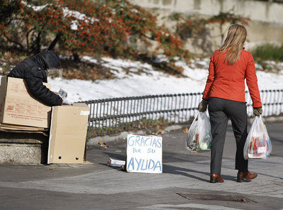 La tercera nevada del invierno fue la más débil