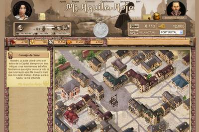 Imagen del videojuego de  Águila Roja.  